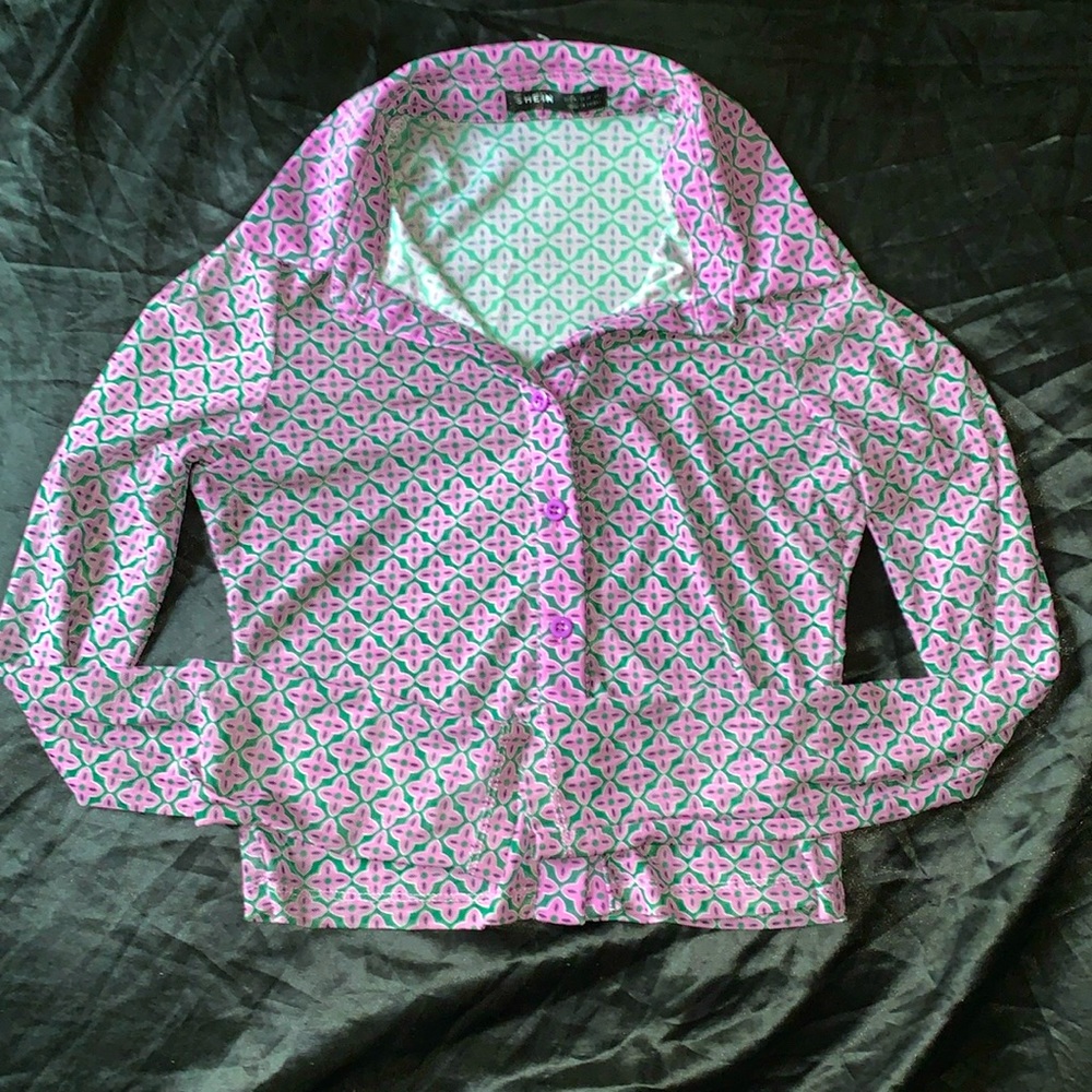 Sheer Cute Button-Up